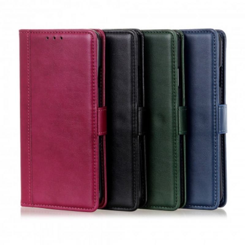Leren Hoesje Voor Moto G50 Stijl Leer