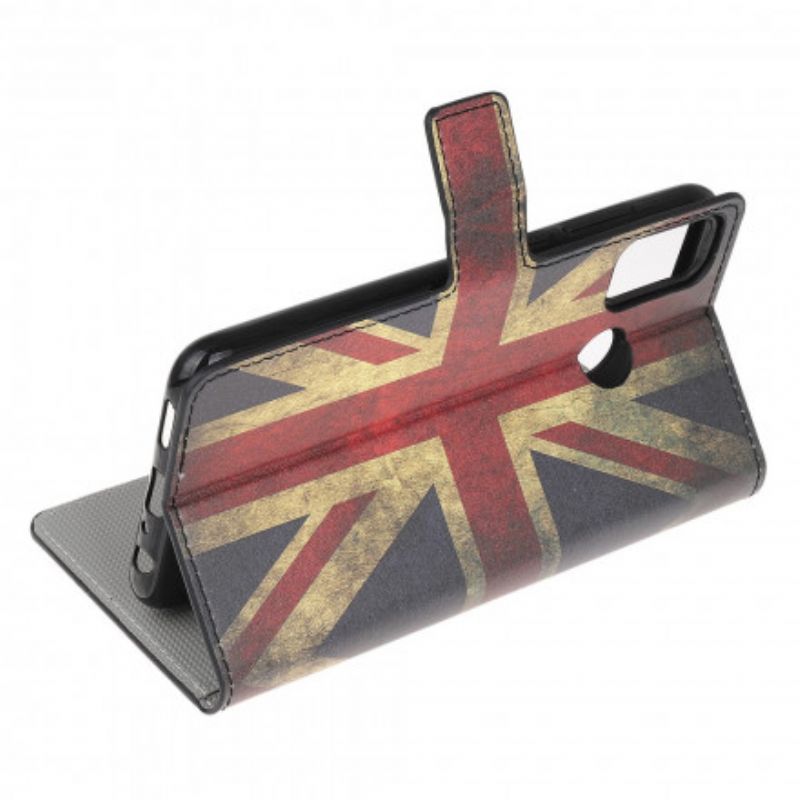 Leren Hoesje Voor Moto G50 Vlag Van Engeland