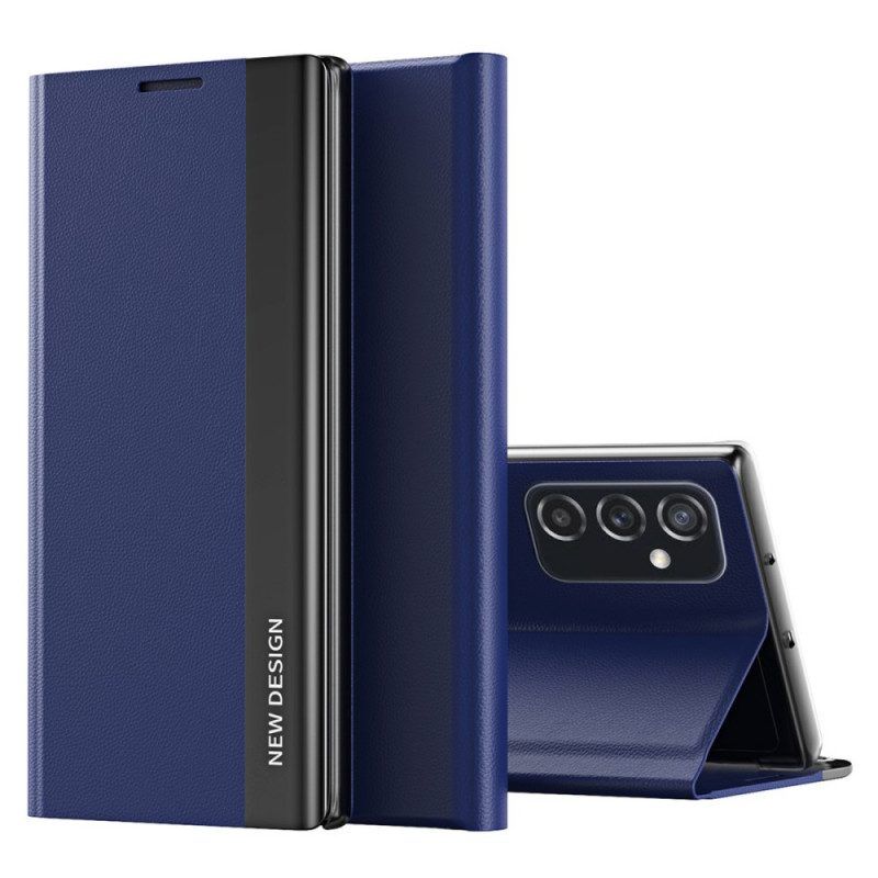 Bescherming Hoesje voor Samsung Galaxy M52 5G Folio-hoesje Litchi Kunstleer Magnetische Sluiting