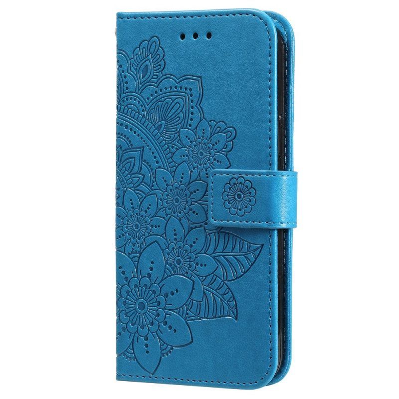 Leren Hoesje voor Samsung Galaxy M52 5G Mandala-bloemen