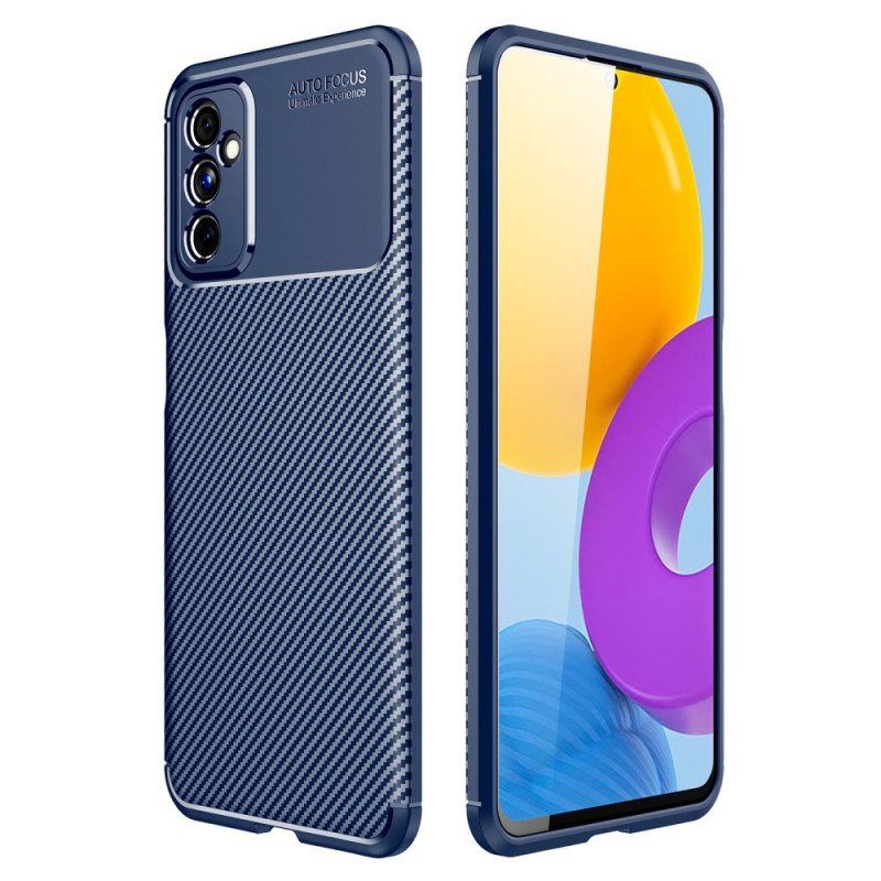 Telefoonhoesje voor Samsung Galaxy M52 5G Flexibele Koolstofvezeltextuur