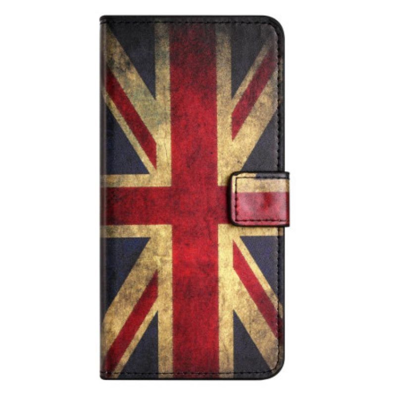 Folio-hoesje voor iPhone 14 Uitstekende Engelse Vlag