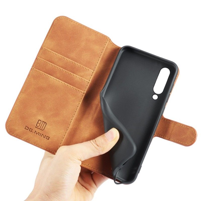 Bescherming Hoesje Xiaomi Mi 9 SE Grijs Zwart Retro Dg.Ming