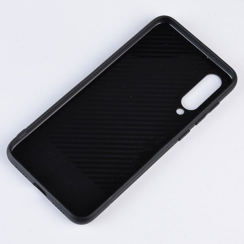 Hoesje Xiaomi Mi 9 SE Donkerblauw Realistisch Leereffect