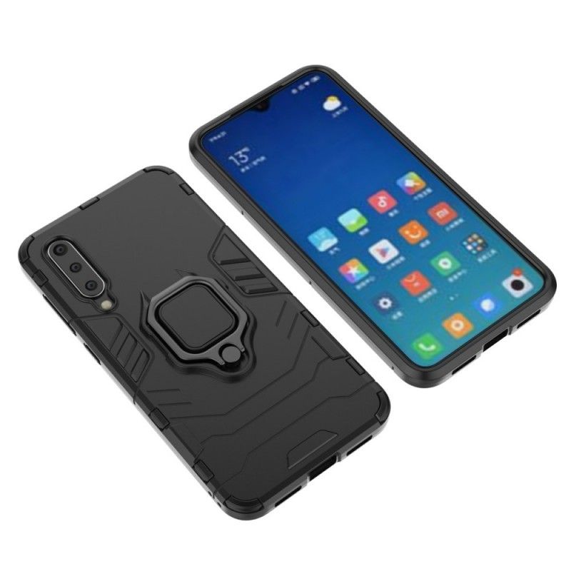 Hoesje Xiaomi Mi 9 SE Rood Zwart Resistente Ring