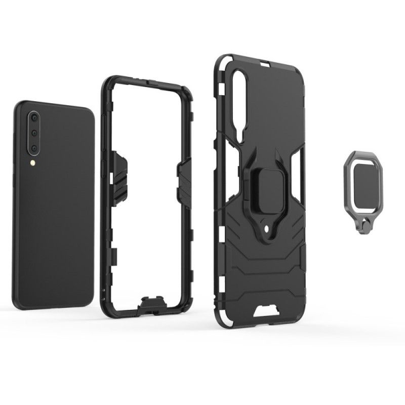 Hoesje Xiaomi Mi 9 SE Rood Zwart Resistente Ring
