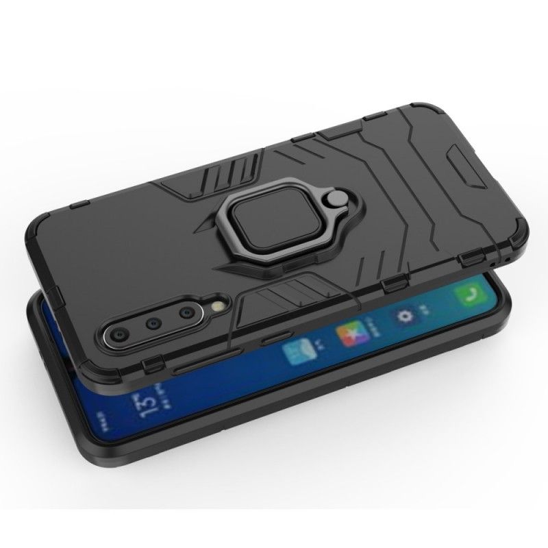 Hoesje Xiaomi Mi 9 SE Rood Zwart Resistente Ring