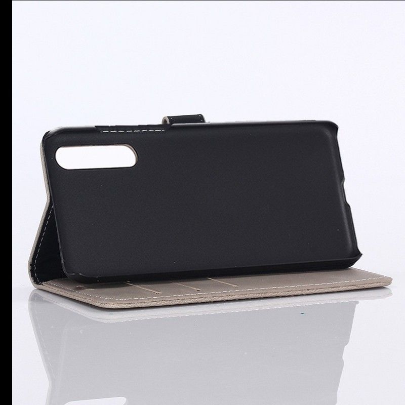 Leren Hoesje Xiaomi Mi 9 SE Zwart Retro Kunstleer