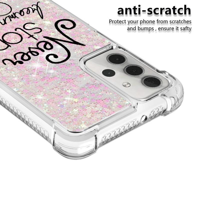 Case Hoesje Samsung Galaxy A32 5G Telefoonhoesje Glitterboom