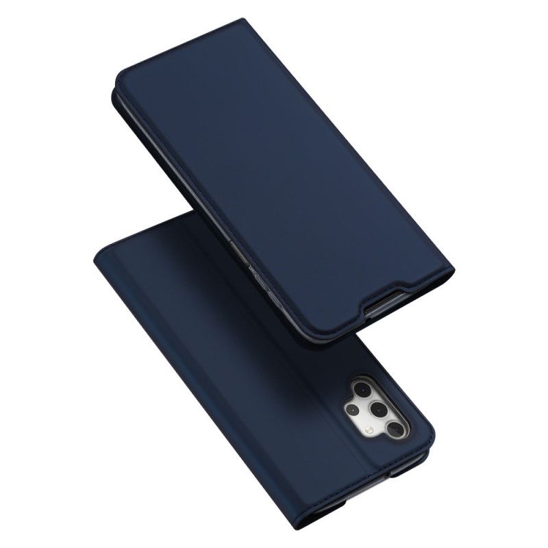Folio-hoesje Samsung Galaxy A32 5G Donkerblauw Zwart Magnetische Dux Ducis