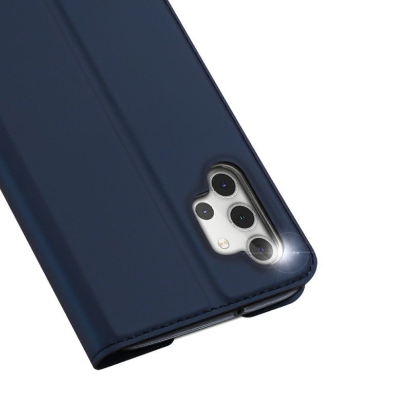 Folio-hoesje Samsung Galaxy A32 5G Donkerblauw Zwart Magnetische Dux Ducis