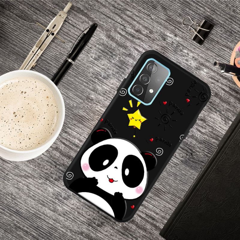 Hoesje Samsung Galaxy A32 5G Telefoonhoesje Panda-Ster