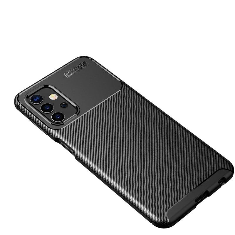 Hoesje voor Samsung Galaxy A32 5G Donkerblauw Zwart Flexibele Koolstofvezeltextuur