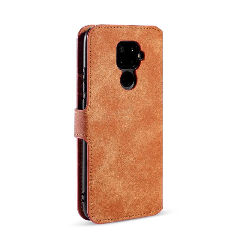 Bescherming Hoesje Huawei Mate 30 Lite Grijs Zwart Retro Dg.Ming