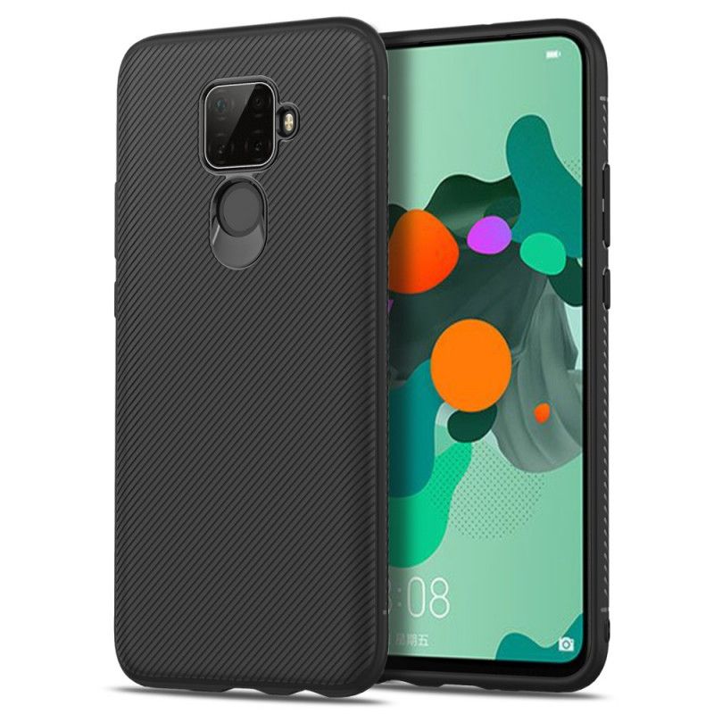 Cover Hoesje Huawei Mate 30 Lite Rood Zwart Telefoonhoesje Twill Uit De Jazzserie