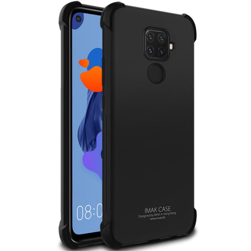 Cover Hoesje Huawei Mate 30 Lite Transparant Grijs Telefoonhoesje Imak Zijdeachtig