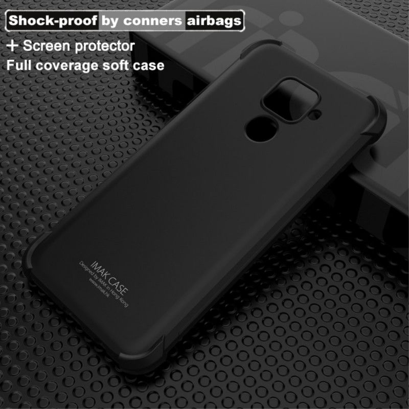 Cover Hoesje Huawei Mate 30 Lite Transparant Grijs Telefoonhoesje Imak Zijdeachtig