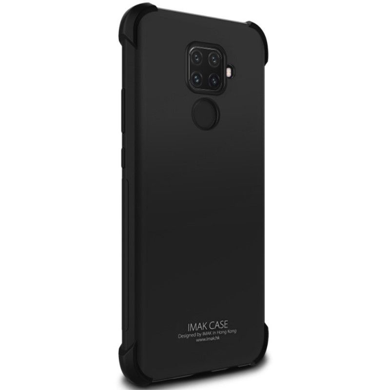 Cover Hoesje Huawei Mate 30 Lite Transparant Grijs Telefoonhoesje Imak Zijdeachtig