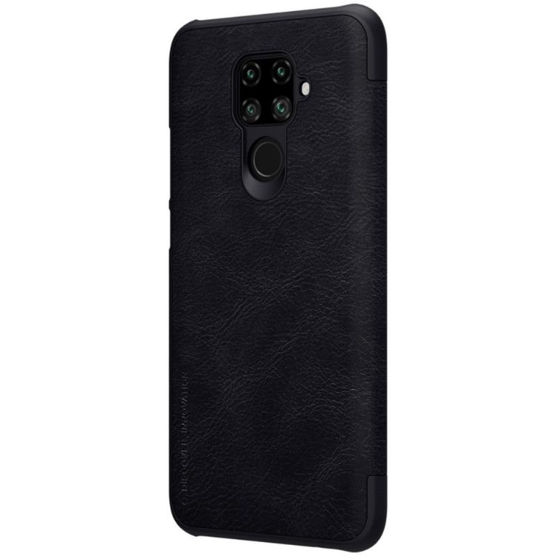 Folio-hoesje voor Huawei Mate 30 Lite Bruin Rood Nillkin Qin-Reeks