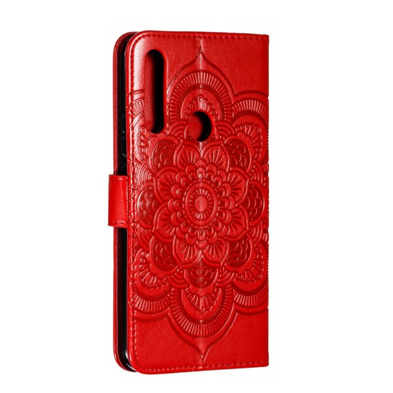 Bescherming Hoesje Honor 9X Grijs Zwart Mandala En Diamanten