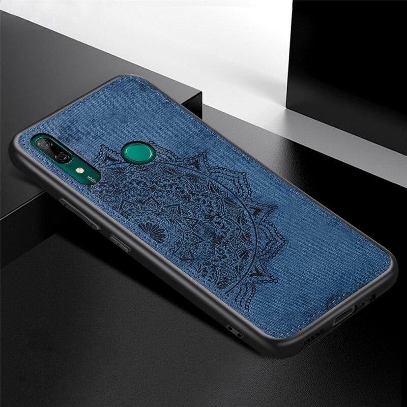 Case Hoesje Honor 9X Donkerblauw Roze Telefoonhoesje Stof En Mandala-Structuur