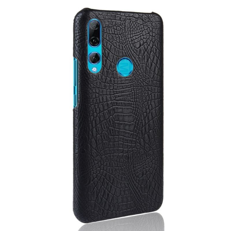 Cover Hoesje Honor 9X Cyaan Telefoonhoesje Krokodillenhuidstijl