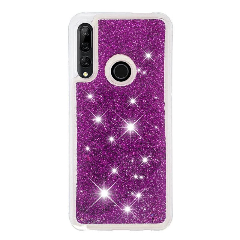 Cover Hoesje Honor 9X Paars Lichtblauw Telefoonhoesje Ik Ben Glitter