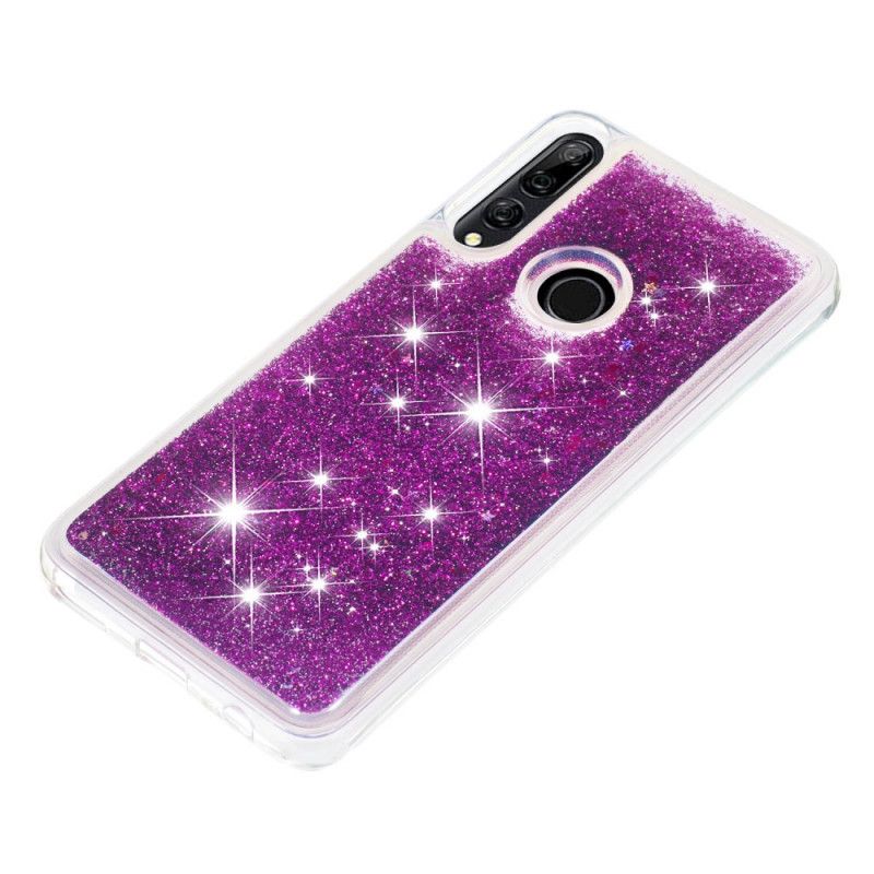 Cover Hoesje Honor 9X Paars Lichtblauw Telefoonhoesje Ik Ben Glitter