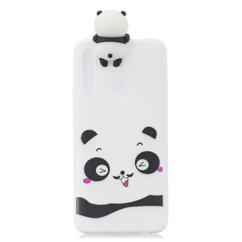 Cover Hoesje Honor 9X Wit Zwart Telefoonhoesje Geneviève De 3D Panda