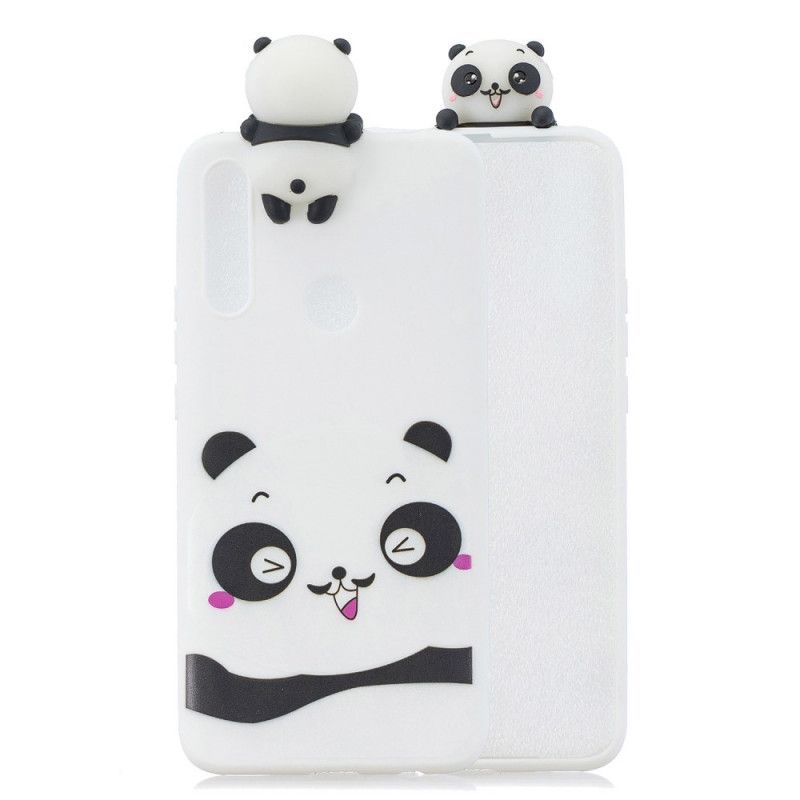Cover Hoesje Honor 9X Wit Zwart Telefoonhoesje Geneviève De 3D Panda