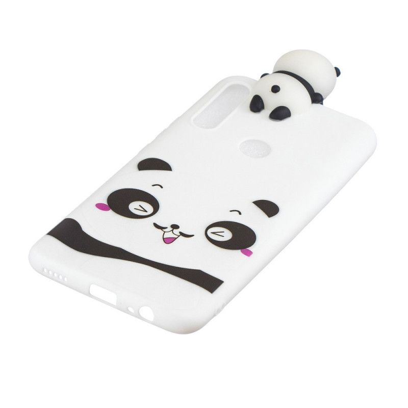 Cover Hoesje Honor 9X Wit Zwart Telefoonhoesje Geneviève De 3D Panda
