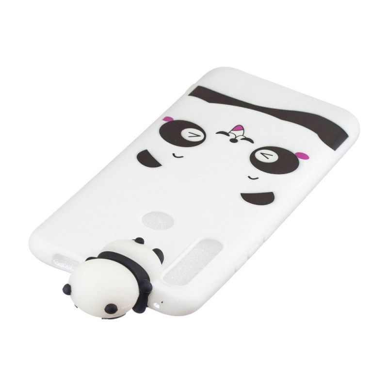Cover Hoesje Honor 9X Wit Zwart Telefoonhoesje Geneviève De 3D Panda