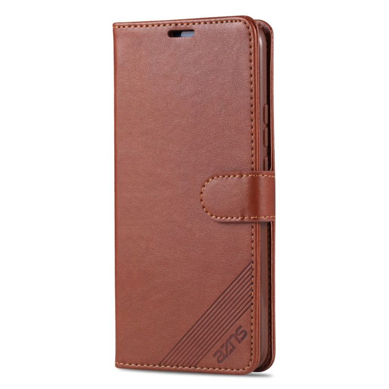 Flip Case Leren Honor 9X Bruin Zwart Azns Kunstleer