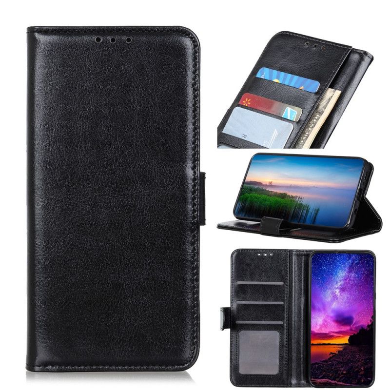 Folio-hoesje voor Honor 9X Wit Zwart Sobere Leerstijl