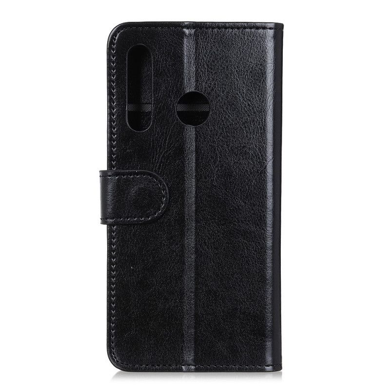 Folio-hoesje voor Honor 9X Wit Zwart Sobere Leerstijl