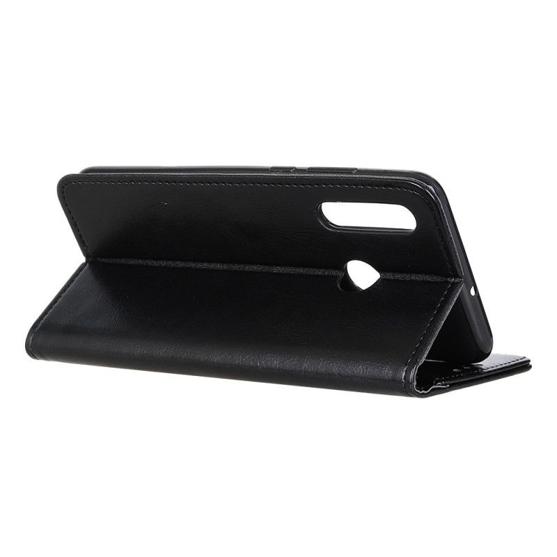 Folio-hoesje voor Honor 9X Wit Zwart Sobere Leerstijl