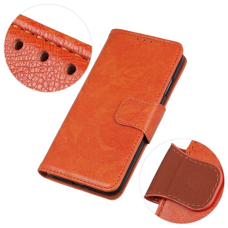 Leren Hoesje Honor 9X Rood Zwart Glanzend Leereffect
