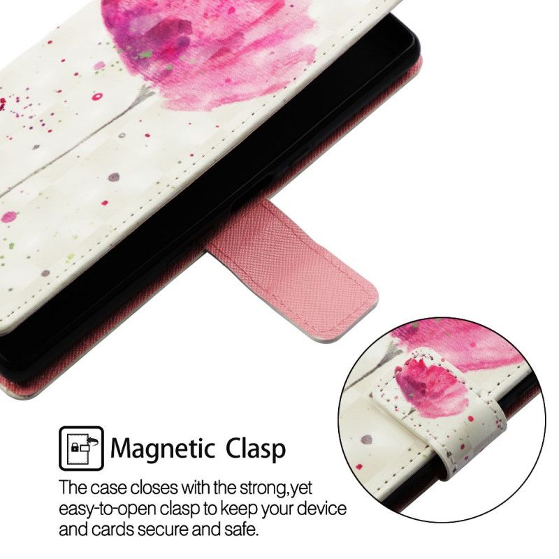 Leren Hoesje voor Honor 9X Aquarel Klaproos