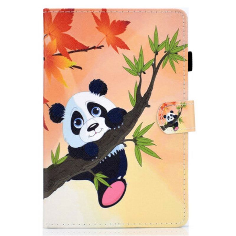 Folio-hoesje voor Samsung Galaxy Tab S8 / Tab S7 Leuke Panda