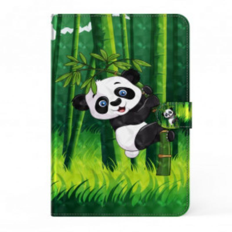 Folio-hoesje voor Samsung Galaxy Tab S8 / Tab S7 Panda Van Imitatieleer