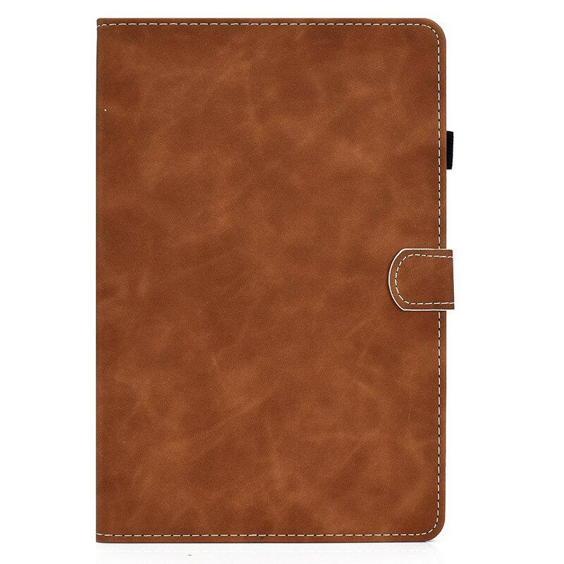 Leren Hoesje voor Samsung Galaxy Tab S8 / Tab S7 Vintage Design Leereffect