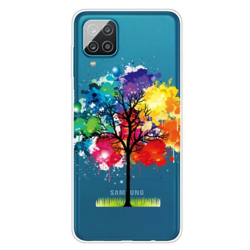 Hoesje voor Samsung Galaxy M12 / A12 Naadloze Aquarel Boom