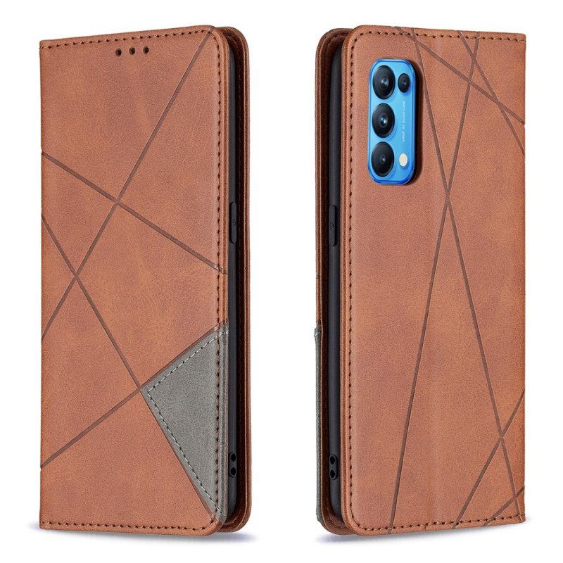 Bescherming Hoesje voor Oppo Find X3 Lite Folio-hoesje Artistieke Stijl