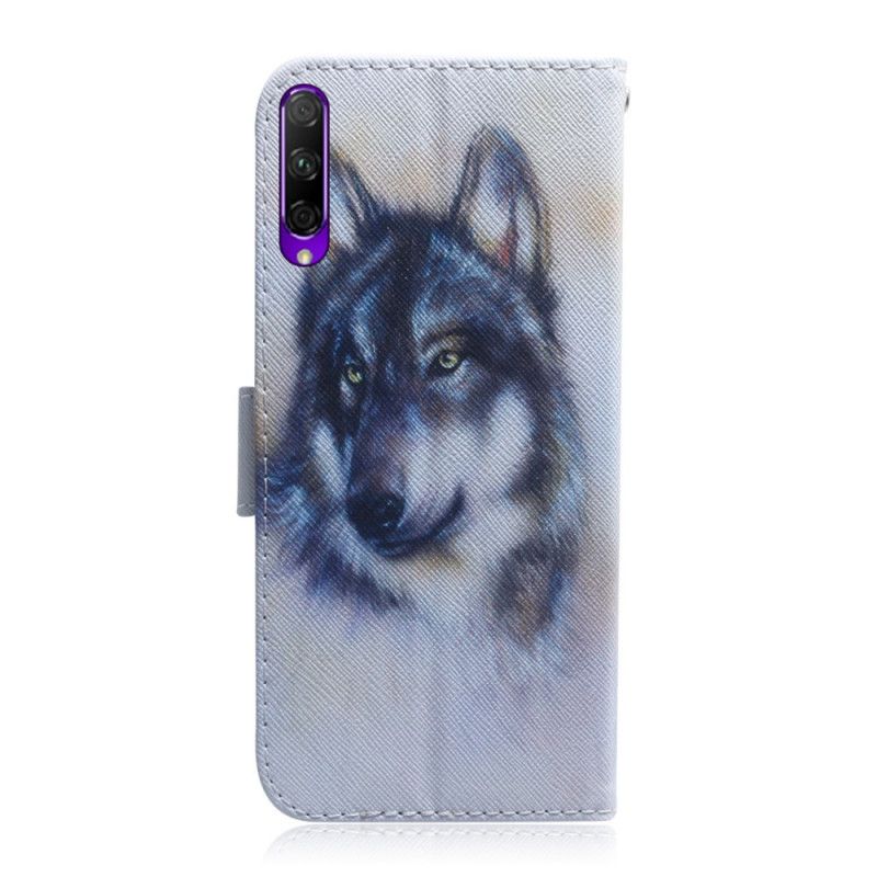 Flip Case Leren Huawei P Smart Pro Pro Honden Blik