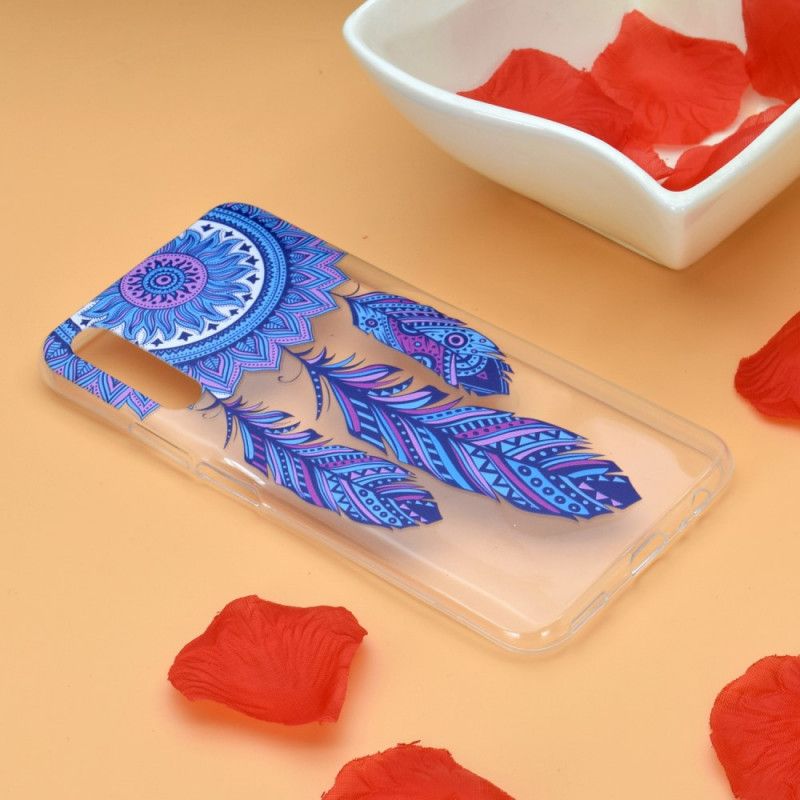 Hoesje Huawei P Smart Pro Pro Dromenvanger Blauwe Veren