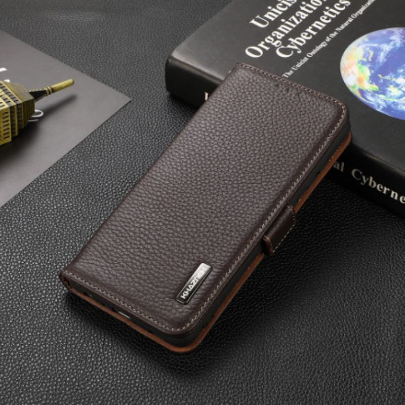 Leren Hoesje Voor Sony Xperia 5 Iii Litchi Leder Khazneh Rfid