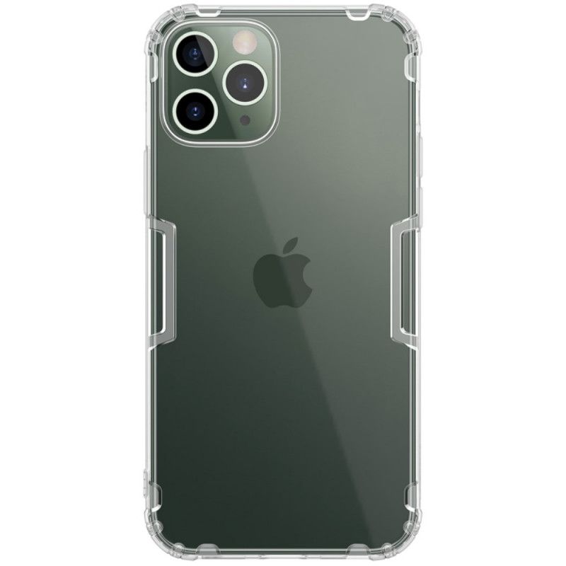 Case Hoesje iPhone 12 / 12 Pro Grijs Wit Telefoonhoesje Natuurlijk Transparant Nillkin