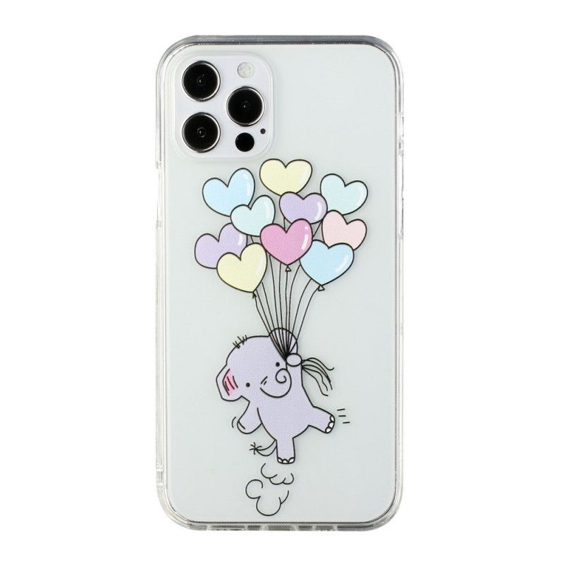 Hoesje iPhone 12 / 12 Pro Olifantenballonnen
