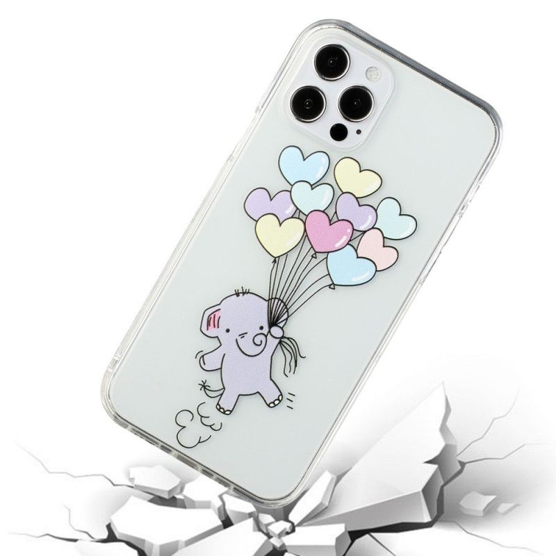 Hoesje iPhone 12 / 12 Pro Olifantenballonnen