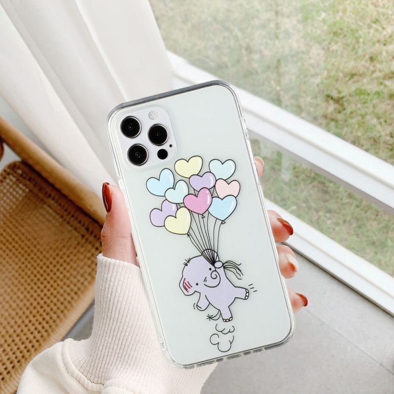 Hoesje iPhone 12 / 12 Pro Olifantenballonnen